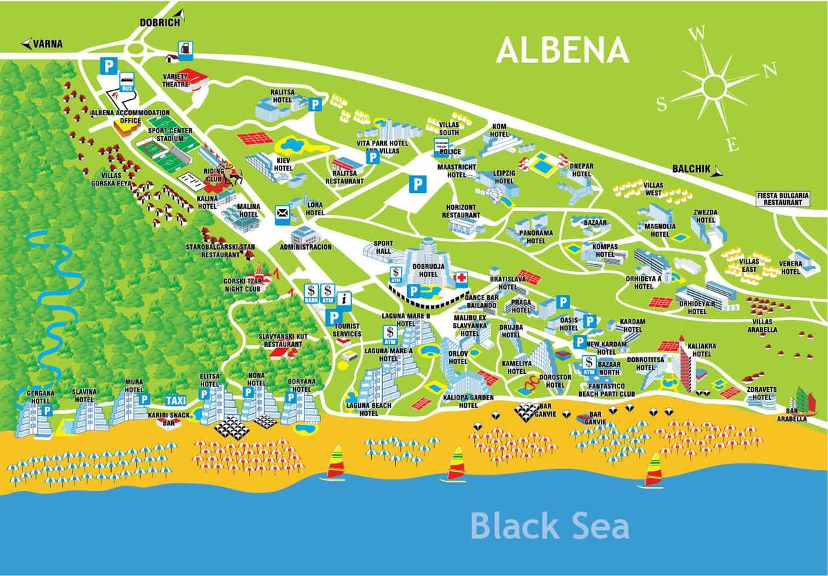 harta albena Bullgari