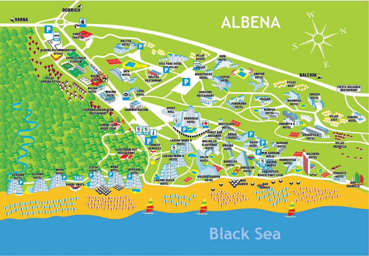 harta albena Bullgari