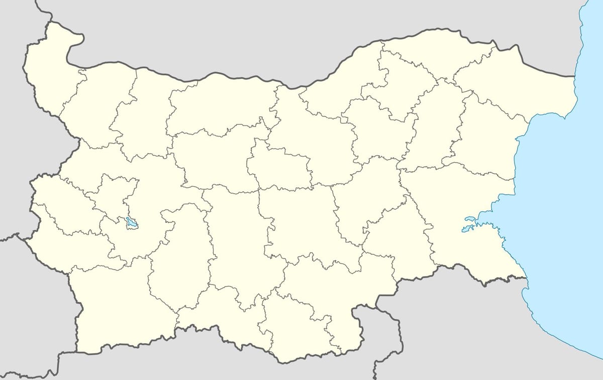 harta e Bullgarisë hartë vektoriale
