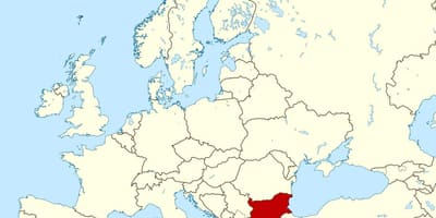 Hartë të botës duke treguar Bullgari