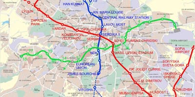 Harta e Bullgarisë metro