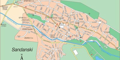 Harta e sandanski Bullgari